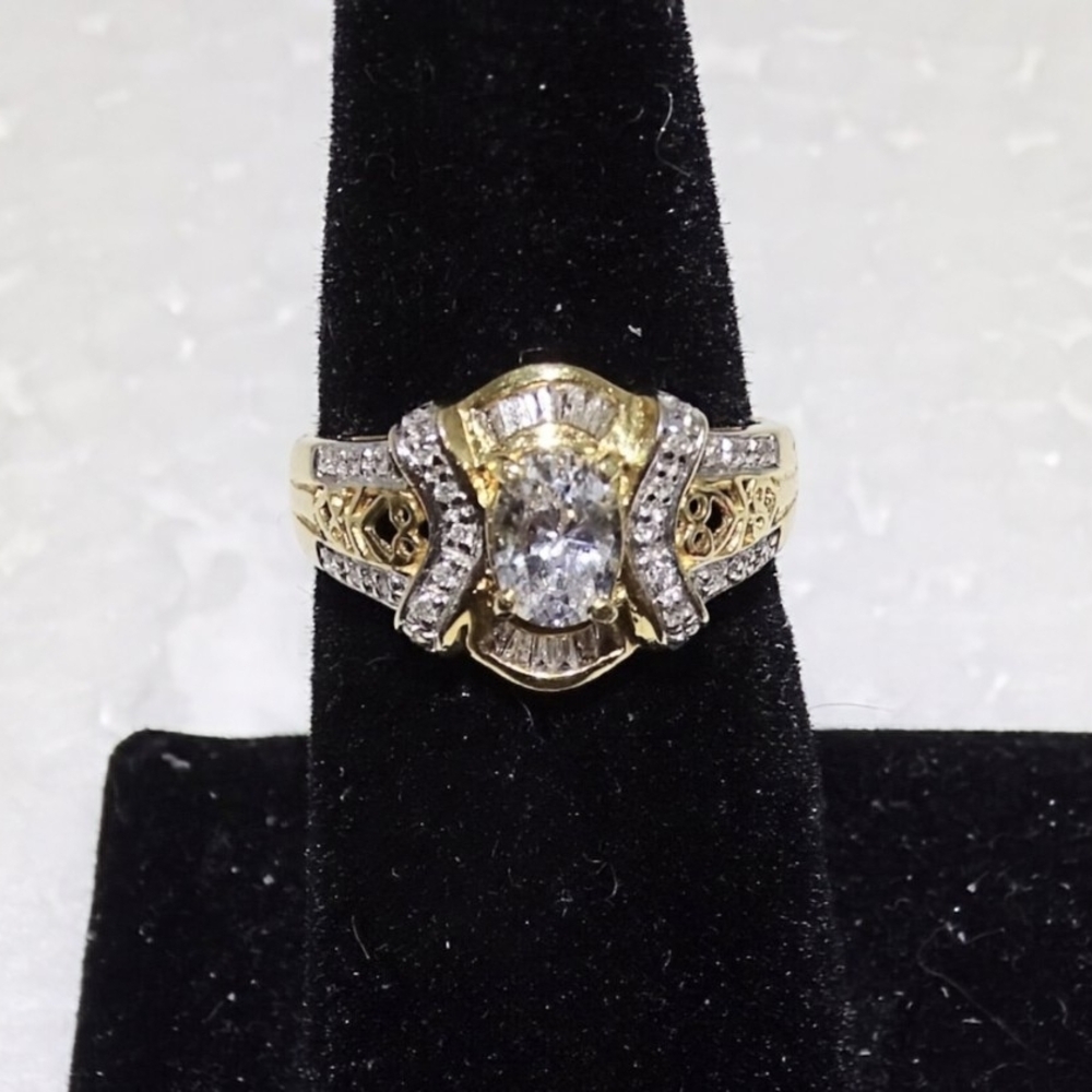 Diamond And Tanzanite 14K Gold Ring
